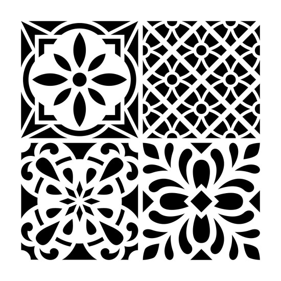 Στένσιλ Cement Tiles #1 30x30 cm Στένσιλ Cement Tiles #1 30x30 cm