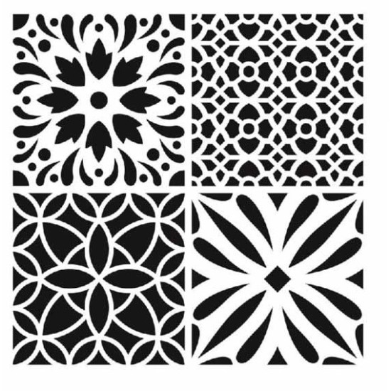 Στένσιλ Cement Tiles #2 30x30 cm Στένσιλ Cement Tiles #2 30x30 cm