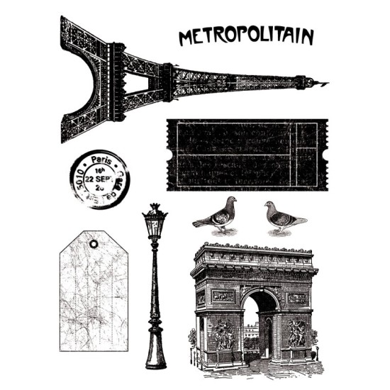 Σφραγίδα ακρυλική Paris vintage Σφραγίδα ακρυλική Paris vintage