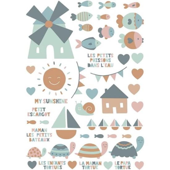 Artemio Rub on Stickers A5 Pretty Nursery Rhymes Artemio Rub on Stickers A5 Pretty Nursery Rhymes