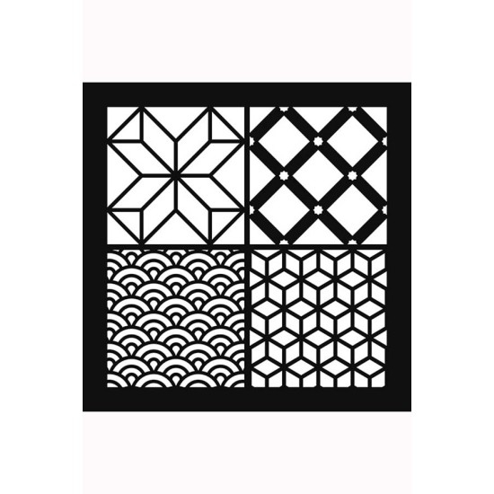 Στένσιλ Cement Tiles #4 30x30cm Στένσιλ Cement Tiles #4 30x30cm