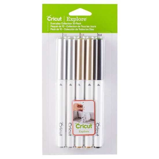 Cricut Sketch Pen 10τεμ (3 pens (1.0) ασημί - 3 pens (1.0) χρυσό- 4 pens (0.4) μαύρο ) Cricut Sketch Pen 10τεμ (3 pens (1.0) ασημί - 3 pens (1.0) χρυσό- 4 pens (0.4) μαύρο )