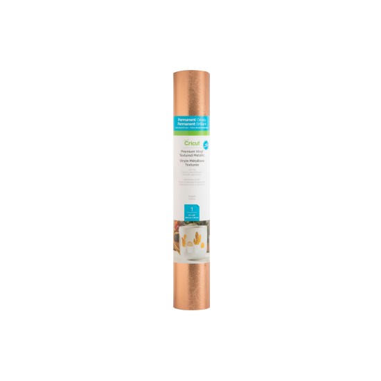 Cricut Premium Vinyl ™ Textured Metallic, Copper 30.5cm X 122cm Cricut Premium Vinyl ™ Textured Metallic, Copper 30.5cm X 122cm