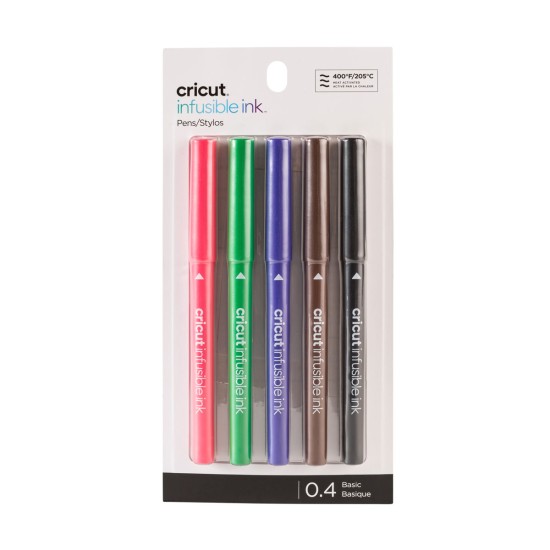 Cricut Infusible Ink pens basic 0,4mm - 5 Pens Cricut Infusible Ink pens basic 0,4mm - 5 Pens