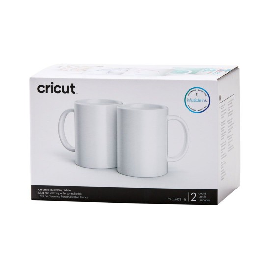 Cricut sublimation κούπες λευκές 340ml 2τεμ Cricut sublimation κούπες λευκές 340ml 2τεμ
