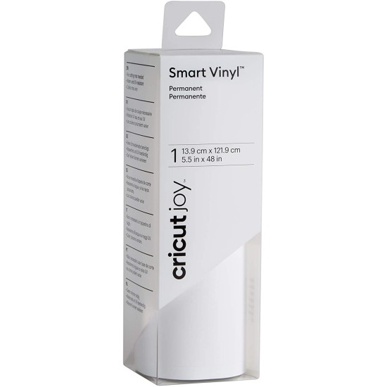Cricut Joy Smart Vinyl – Permanent White Αυτοκόλλητο 13.9cm x 121.9cm Cricut Joy Smart Vinyl – Permanent White Αυτοκόλλητο 13.9cm x 121.9cm