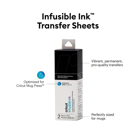 Cricut Joy Infusible Ink Transfer sheets 2τεμ μαύρο Cricut Joy Infusible Ink Transfer sheets 2τεμ μαύρο