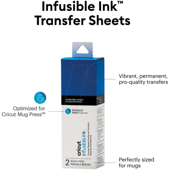 Cricut Joy Infusible Ink Transfer sheets 2τεμ Μπλε Cricut Joy Infusible Ink Transfer sheets 2τεμ Μπλε