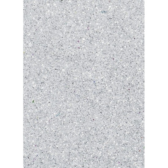 Αφρώδες φύλλο me glitter Ασημί 2mm A4 Αφρώδες φύλλο me glitter Ασημί 2mm A4