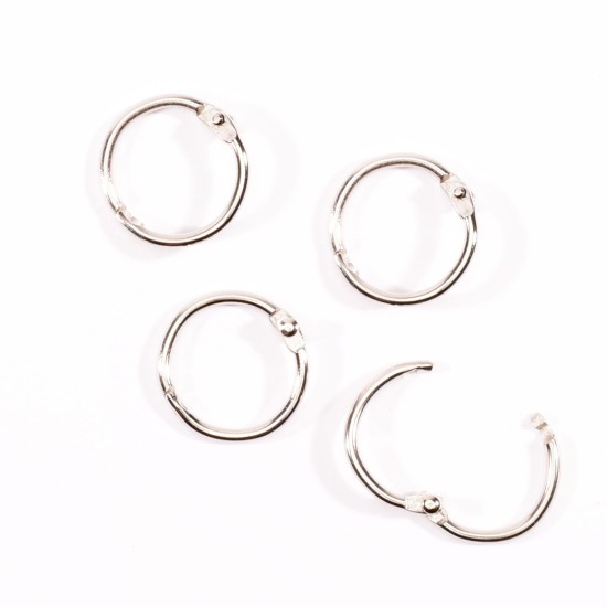 Book binding rings 20mm 12pcs Silver Book binding rings 20mm 12pcs Silver