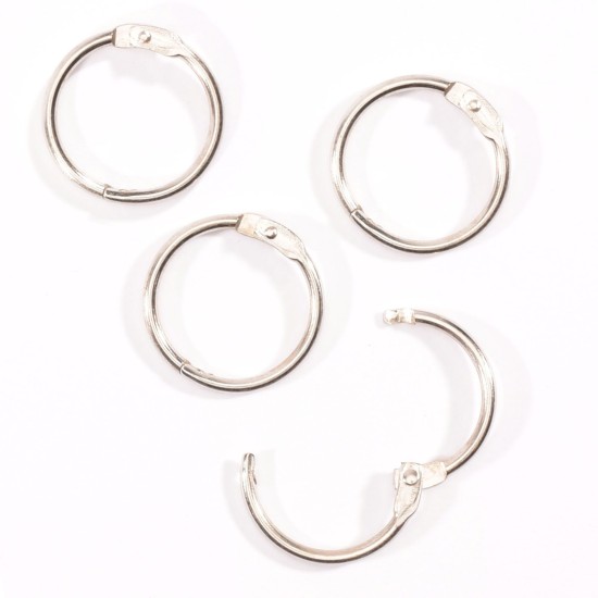 Book binding rings 25mm 12pcs Silver Book binding rings 25mm 12pcs Silver