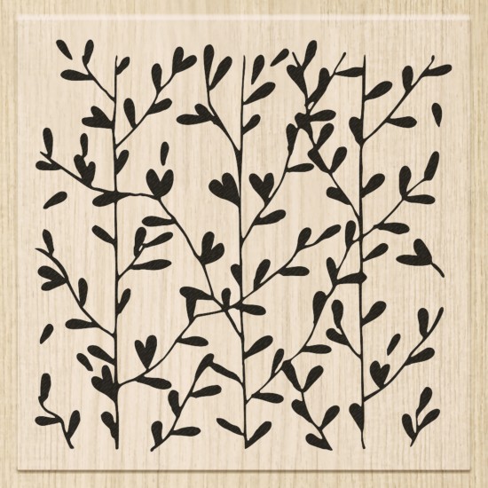 Ξύλινη σφραγίδα Branches 7x7cm Ξύλινη σφραγίδα Branches 7x7cm