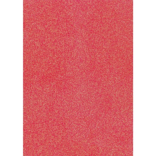 A4 Glitter Card red neon 200g A4 Glitter Card red neon 200g