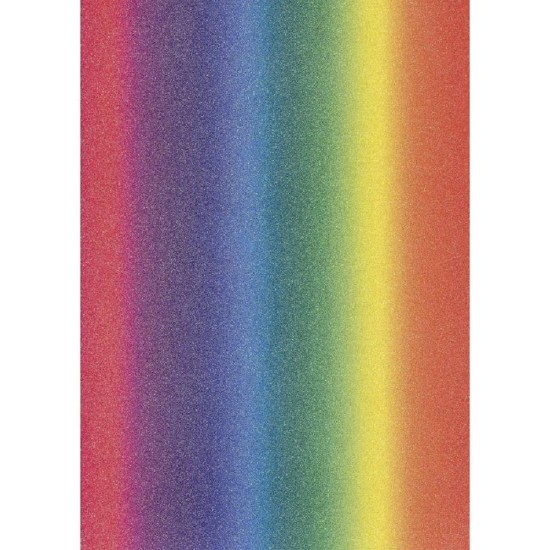 A4 Glitter Card rainbow 200g A4 Glitter Card rainbow 200g
