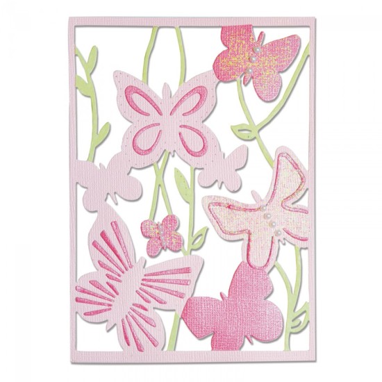 Thinlits Die - Spring Garden - Sizzix Thinlits Die - Spring Garden - Sizzix