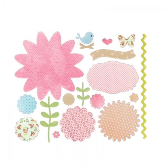 Sizzix Thinlits Die Set - Secret Garden - 18τεμ- Sizzix Sizzix Thinlits Die Set - Secret Garden - 18τεμ- Sizzix