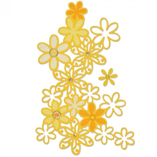 Thinlits Die Drifting Daisy  - Sizzix