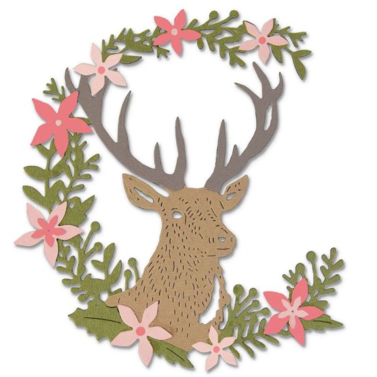 Sizzix Thinlits Die Set 5τεμ - Deer Sizzix Thinlits Die Set 5τεμ - Deer