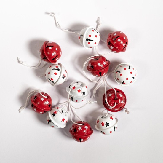 ΔΙΑΚΟΣΜΗΤΙΚΑ ΜΕΤΑΛΛΙΚΑ ΚΟΥΔΟΥΝΙ SET12 3X2,5CM WHITE-RED ΔΙΑΚΟΣΜΗΤΙΚΑ ΜΕΤΑΛΛΙΚΑ ΚΟΥΔΟΥΝΙ SET12 3X2,5CM WHITE-RED