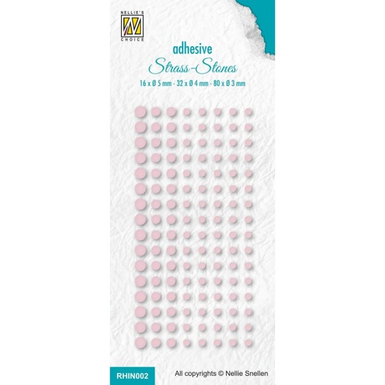 Nellie's Choice • Adhesive Rhinestones Bright Pink 128τεμ 16 ,05mm / 32 0,4mm / 80 0,3mm Nellie's Choice • Adhesive Rhinestones Bright Pink 128τεμ 16 ,05mm / 32 0,4mm / 80 0,3mm