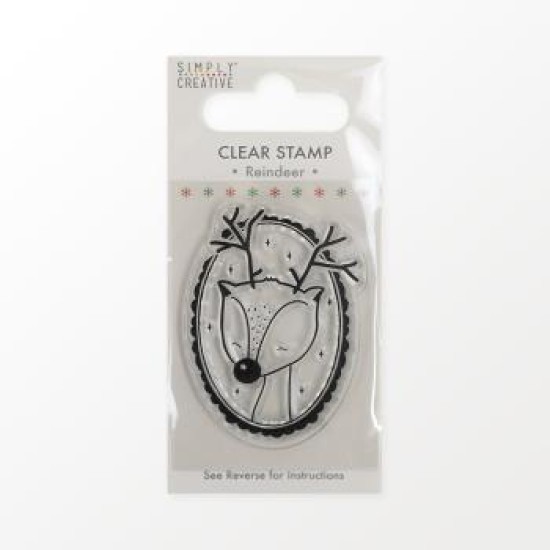 Christmas Clear Stamp (Σφραγίδα), Reindeer 5x8cm Christmas Clear Stamp (Σφραγίδα), Reindeer 5x8cm