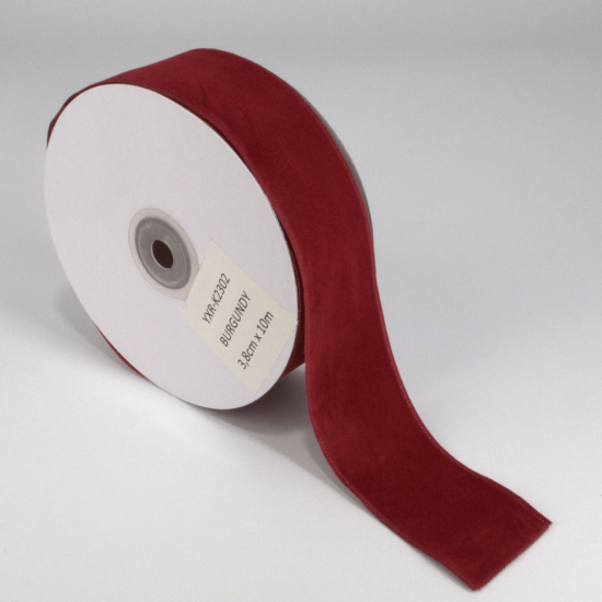 ΒΕΛΟΥΔΙΝΗ ΚΟΡΔΕΛΑ ΔΥΟ ΟΨΕΩΝ YXR2302 38MM χ 10m BURGUNDY ΒΕΛΟΥΔΙΝΗ ΚΟΡΔΕΛΑ ΔΥΟ ΟΨΕΩΝ YXR2302 38MM χ 10m BURGUNDY