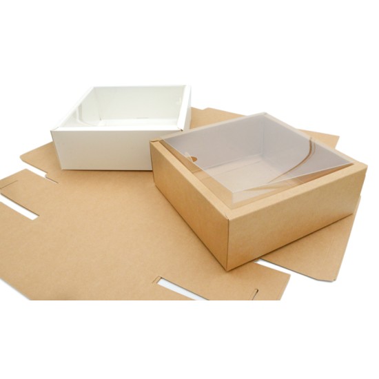 ΧΑΡΤΙΝΟ ΚΟΥΤΙ ME KAΠΑΚΙ ΖΕΛΑΤΙΝΑ 25cm x 25cm x 7.2cm 0402232 ΧΑΡΤΙΝΟ ΚΟΥΤΙ ME KAΠΑΚΙ ΖΕΛΑΤΙΝΑ 25cm x 25cm x 7.2cm 0402232