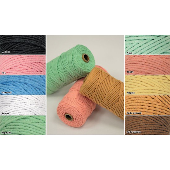 ΚΟΡΔΟΝΙ ΒΑΜΒΑΚΕΡΟ ΣΤΡΙΦΤΟ ΜΑΚΡΑΜΕ 3mm x 100m 0501328 ΚΟΡΔΟΝΙ ΒΑΜΒΑΚΕΡΟ ΣΤΡΙΦΤΟ ΜΑΚΡΑΜΕ 3mm x 100m 0501328
