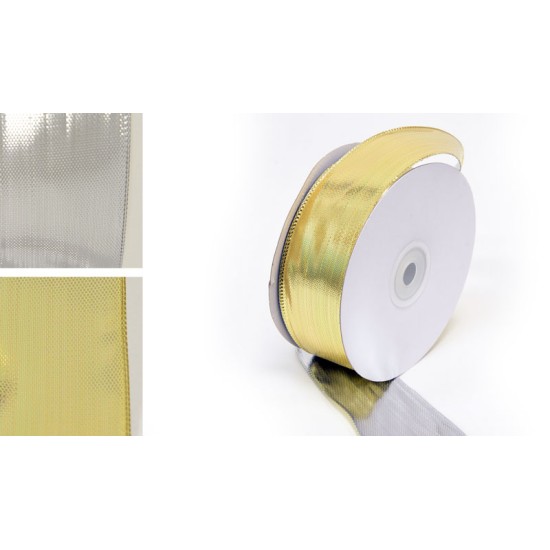 ΚΟΡΔΕΛΑ ΓΥΑΛΙΣΤΕΡΗ ΑΣΗΜΙ/ΧΡΥΣΗ ΜΕ ΣΥΡΜΑ 3.8cm x 25Y 0501342 ΚΟΡΔΕΛΑ ΓΥΑΛΙΣΤΕΡΗ ΑΣΗΜΙ/ΧΡΥΣΗ ΜΕ ΣΥΡΜΑ 3.8cm x 25Y 0501342