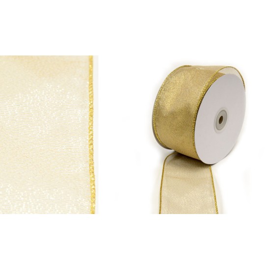 ΚΟΡΔΕΛΑ ΟΡΓΑΝΤΖΑ ΣΤΑΘΕΡΗ ΧΡΥΣΗ ΜΕ ΣΥΡΜΑ 6.3cm x 25Y 0501353 ΚΟΡΔΕΛΑ ΟΡΓΑΝΤΖΑ ΣΤΑΘΕΡΗ ΧΡΥΣΗ ΜΕ ΣΥΡΜΑ 6.3cm x 25Y 0501353