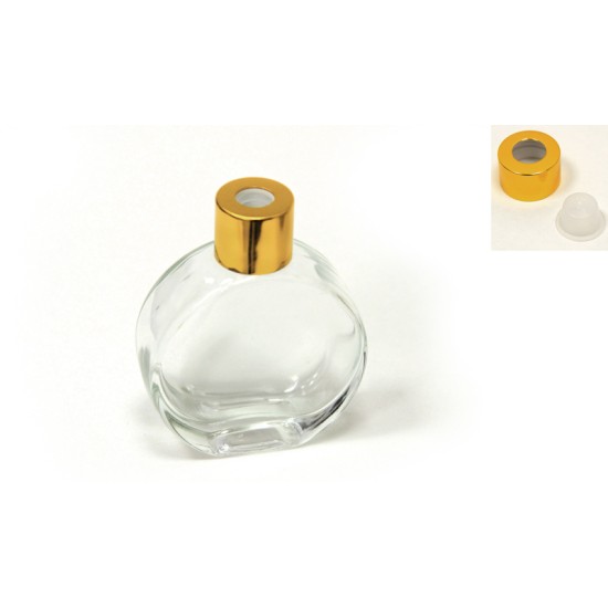 ΜΠΟΥΚΑΛΑΚΙ ΓΥΑΛΙΝΟ 7.2cm x 9cm ΓΙΑ ΑΡΩΜΑΤΙΚΟ ΧΩΡΟΥ 70ml 0503267