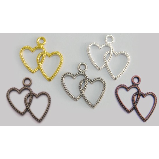 ΜΕΤΑΛΛΙΚΗ ΚΑΡΔΙΑ ΔΙΠΛΗ 25mm x 22mm 0517133 ΜΕΤΑΛΛΙΚΗ ΚΑΡΔΙΑ ΔΙΠΛΗ 25mm x 22mm 0517133