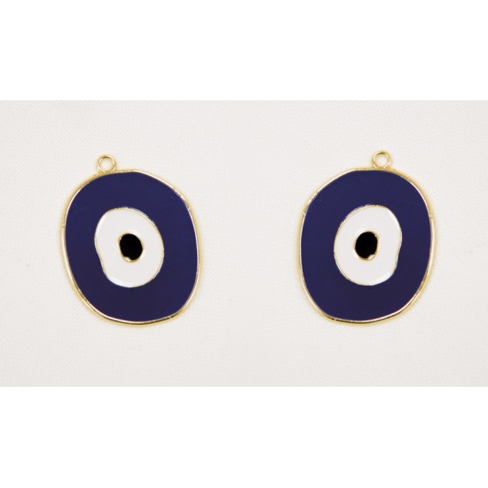 ΜΑΤΙ ΜΕΤΑΛΛΙΚΟ ΣΜΑΛΤΟ ΜΠΛΕ 32mm x 42mm 05178313 ΜΑΤΙ ΜΕΤΑΛΛΙΚΟ ΣΜΑΛΤΟ ΜΠΛΕ 32mm x 42mm 05178313