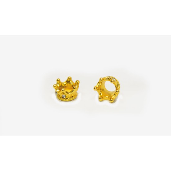 ΜΕΤΑΛΛΙΚΗ ΧΡΥΣΗ ΚΟΡΩΝΑ ΜΕ ΣΤΡΑΣ 7mm x 10mm B76369 0517946 ΜΕΤΑΛΛΙΚΗ ΧΡΥΣΗ ΚΟΡΩΝΑ ΜΕ ΣΤΡΑΣ 7mm x 10mm B76369 0517946