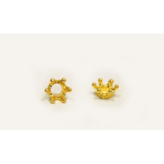 ΜΕΤΑΛΛΙΚΗ ΚΟΡΩΝΑ 3D 13mm x 8mm 43684 0517947 ΜΕΤΑΛΛΙΚΗ ΚΟΡΩΝΑ 3D 13mm x 8mm 43684 0517947