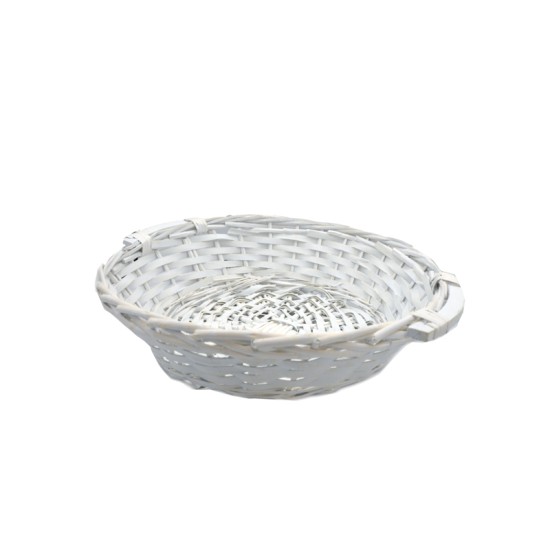ΚΑΛΑΘΙ ΣΤΡΟΓΓΥΛΟ ΑΣΠΡΟ 45cm x 11cm 0519101