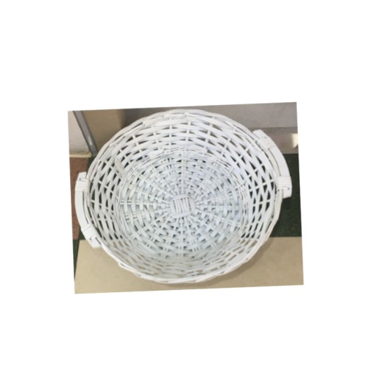ΚΑΛΑΘΙ ΣΤΡΟΓΓΥΛΟ ΑΣΠΡΟ 55cm x 12cm 0519107