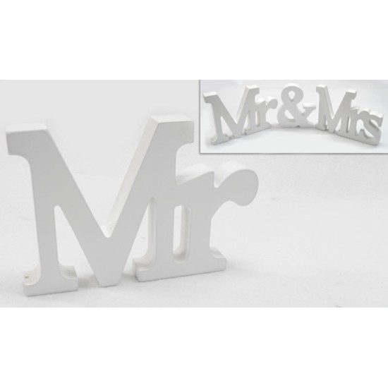 ΞΥΛΙΝΟ Mr & Mrs, ΓΡΑΜΜΑΤΑ MR 15cm x 11cm 0519285 ΞΥΛΙΝΟ Mr & Mrs, ΓΡΑΜΜΑΤΑ MR 15cm x 11cm 0519285