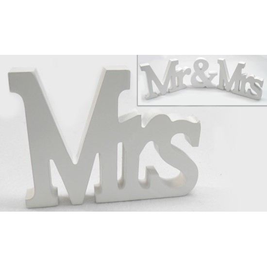 ΞΥΛΙΝΟ Mr & Mrs, ΓΡΑΜΜΑΤΑ MRs 15cm x 11cm 0519286 ΞΥΛΙΝΟ Mr & Mrs, ΓΡΑΜΜΑΤΑ MRs 15cm x 11cm 0519286