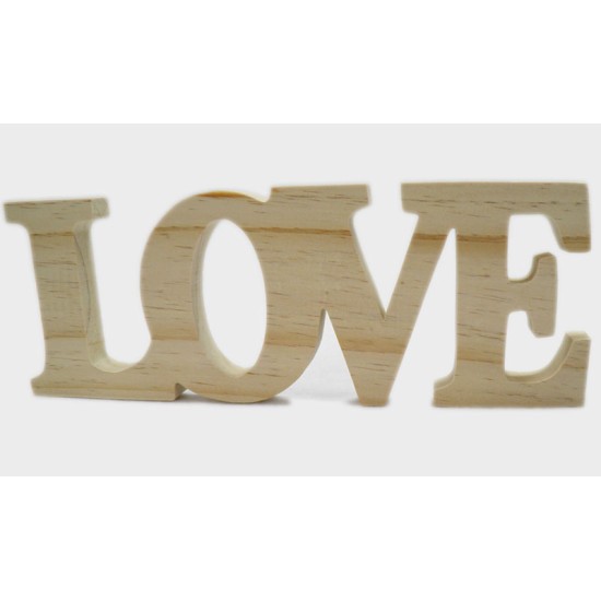 ΞΥΛΙΝΟ LOVE 31cm x 11cm ΦΥΣΙΚΟ 0519306 ΞΥΛΙΝΟ LOVE 31cm x 11cm ΦΥΣΙΚΟ 0519306