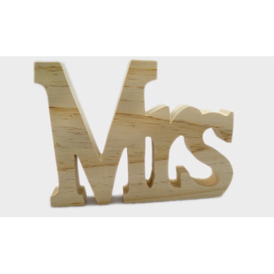 ΞΥΛΙΝΟ Mr & Mrs, ΓΡΑΜΜΑΤΑ MRs 15cm x 11cm ΦΥΣΙΚΟ 0519308 ΞΥΛΙΝΟ Mr & Mrs, ΓΡΑΜΜΑΤΑ MRs 15cm x 11cm ΦΥΣΙΚΟ 0519308