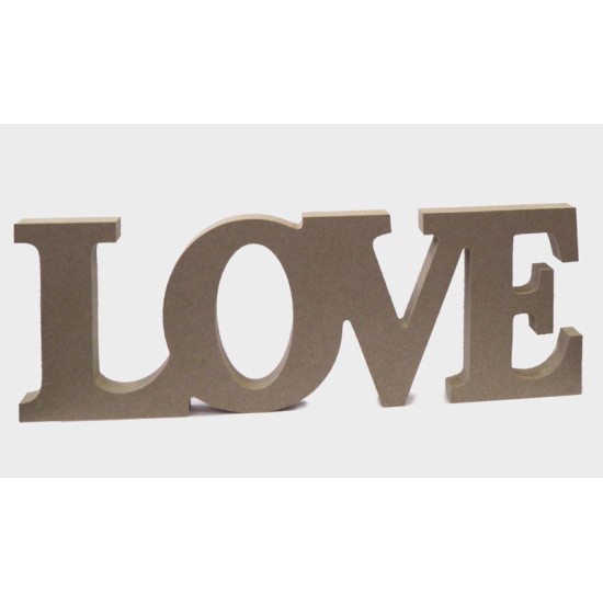 ΞΥΛΙΝΟ LOVE MDF 31cm x 11cm 0519381 ΞΥΛΙΝΟ LOVE MDF 31cm x 11cm 0519381