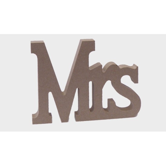 ΞΥΛΙΝΟ Mr & Mrs, ΓΡΑΜΜΑΤΑ MRs 15cm x 11cm MDF 0519383 ΞΥΛΙΝΟ Mr & Mrs, ΓΡΑΜΜΑΤΑ MRs 15cm x 11cm MDF 0519383