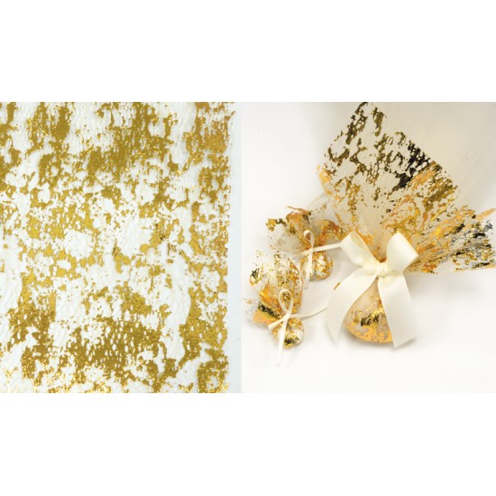 ΔΙΧΤΥ ΜΕ ΦΥΛΛΑ ΧΡΥΣΟΥ 14cm x 14cm 0527274 ΔΙΧΤΥ ΜΕ ΦΥΛΛΑ ΧΡΥΣΟΥ 14cm x 14cm 0527274