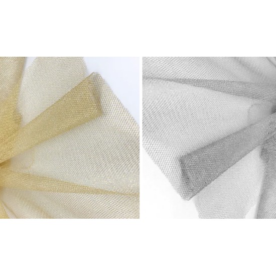 ΤΟΥΛΙ ΤΕΤΡΑΓΩΝΟ ΧΡΥΣΟ/ΑΣΗΜΙ 29cm x 29cm 0527301 ΤΟΥΛΙ ΤΕΤΡΑΓΩΝΟ ΧΡΥΣΟ/ΑΣΗΜΙ 29cm x 29cm 0527301