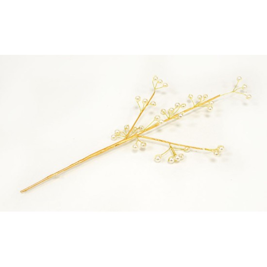 ΚΛΑΔΙ ΧΡΥΣΟ ΜΕ ΠΕΡΛΕΣ 31cm 0530098 ΚΛΑΔΙ ΧΡΥΣΟ ΜΕ ΠΕΡΛΕΣ 31cm 0530098