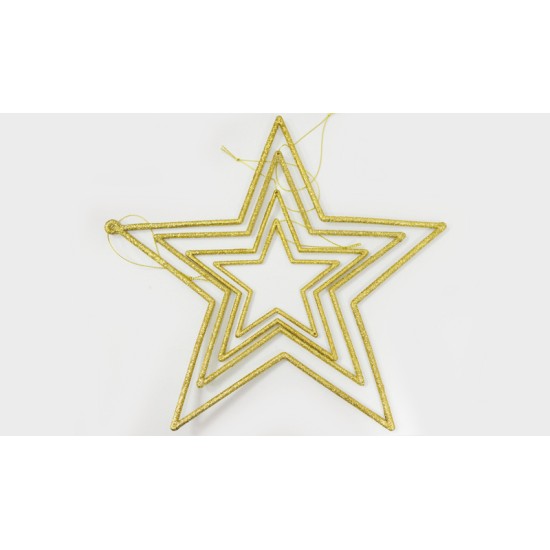 ΑΣΤΕΡΙ ΚΡΕΜΑΣΤΟ ΜΕ ΓΚΛΙΤΕΡ 18cm HEE-16930B-1 0531101 ΑΣΤΕΡΙ ΚΡΕΜΑΣΤΟ ΜΕ ΓΚΛΙΤΕΡ 18cm HEE-16930B-1 0531101