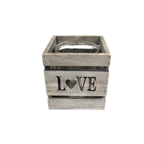 ΞΥΛΙΝΟ ΤΕΤΡΑΓΩΝΟ ΚΗΡΟΠΗΓΙΟ LOVE ΜΕ ΓΥΑΛΑ 12cm x 12cm x 11cm HT17S-202N 0619057 ΞΥΛΙΝΟ ΤΕΤΡΑΓΩΝΟ ΚΗΡΟΠΗΓΙΟ LOVE ΜΕ ΓΥΑΛΑ 12cm x 12cm x 11cm HT17S-202N 0619057