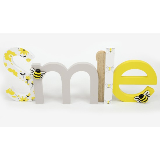 ΞΥΛΙΝΟ SMILE 36cm x 14cm BR-F87628-1 0621279 ΞΥΛΙΝΟ SMILE 36cm x 14cm BR-F87628-1 0621279