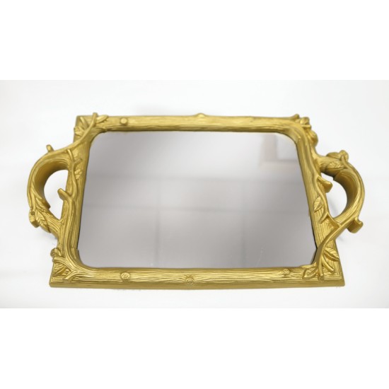 ΔΙΣΚΟΣ ΚΑΘΡΕΠΤΗΣ ΧΡΥΣΟ ΒΙΝΤΑΖ 39cm x 24cm Q1809 0621372 ΔΙΣΚΟΣ ΚΑΘΡΕΠΤΗΣ ΧΡΥΣΟ ΒΙΝΤΑΖ 39cm x 24cm Q1809 0621372